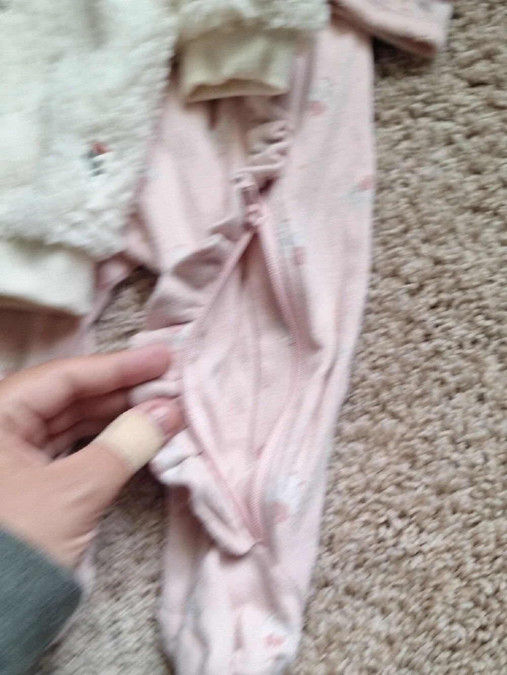 First Impressions 2Pc Set Pink Floral Ruffle Footed Jammies With Matching Jacket